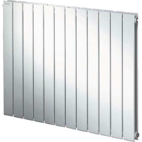 Acova – Radiateur eau chaude en acier horizontal double 264W – Éléments verticaux 70x11mm – Finition époxy blanche – HXD050029 (1/3)