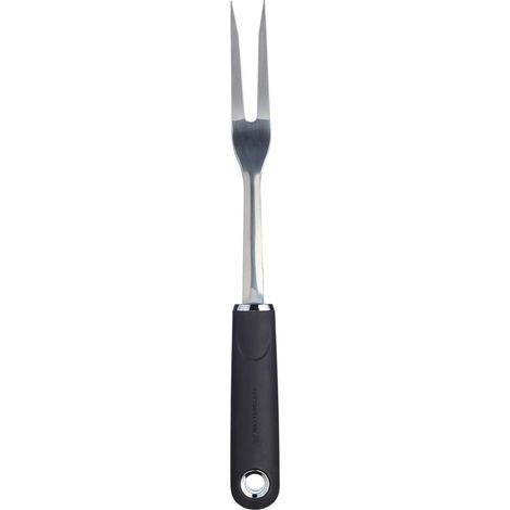 MasterClass Forchetta da intaglio con impugnatura morbida, acciaio inox, 32 cm (1/4)