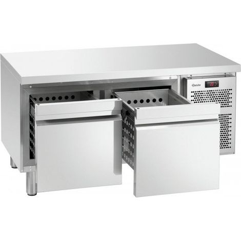 Soubassement inox ventilé positive 2 x GN 1/1 (P)200 mm, 400 W, 220 V - MONO (1/5)