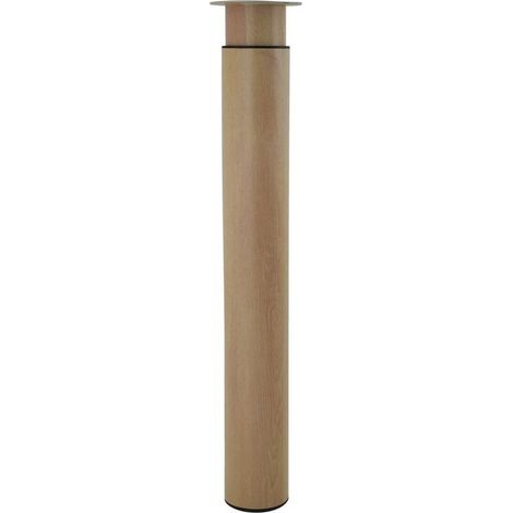 Tischbein, 705/1300 x 102 mm, Stahl und Holz (1/2)