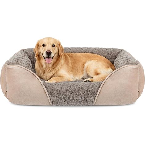Panier Chien Grande Taille, Lit Chien Lavable, 89x63x23cm (1/5)