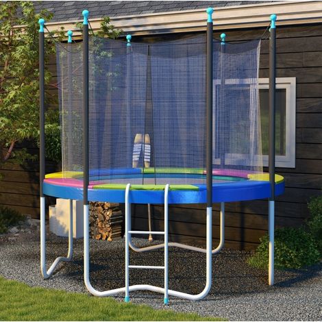Trampolinrand Ø244 x 30 cm, Kunststoff, mehrfarbig, UV-beständig, werkzeuglos – MEUBLIV (1/5)