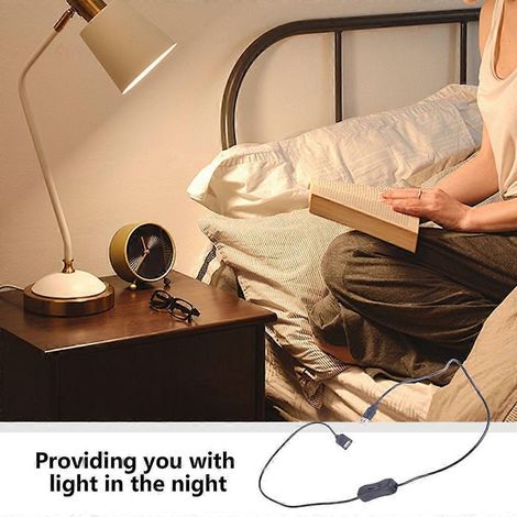 Rallonge USB flexible pour la conduite, lampe de bureau LED (ne convient pas au transfert de données). (1/4)