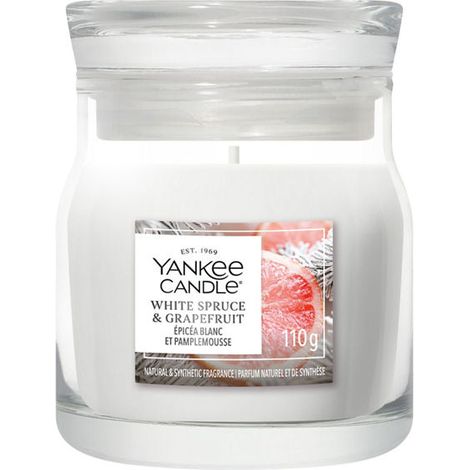 Candela White Spruce & Grapefruit 110g Bianco Yankee Candle