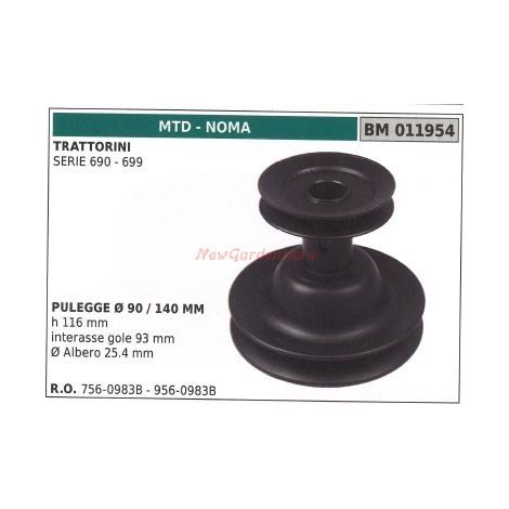 Puleggia per trattorino rasaerba tosaerba serie 690 699 MTD 011954