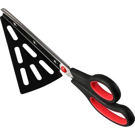 Pizzaschere, Pizzaschneider mit scharfen Klingen, Pizzaschneider aus Edelstahl, Pizzamesser zum Backen (1/4)