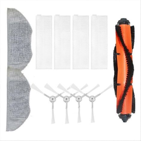 Compatible avec Xiaomi S20/E10/E12/E10C, Mijia G1/3C Plus/3C Pro/C103 - Pièce détachée : Rouleau principal et brosse latérale F (1/5)