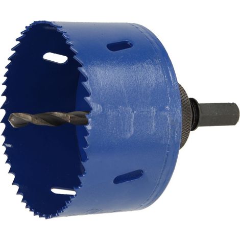 airfit scie-cloche 86 mm, bimétal HSS avec adaptateur, pour plastique et métal