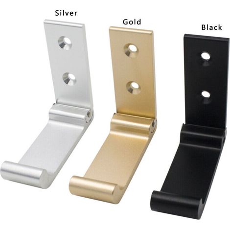 Klappbarer Kleiderhaken, Wandhaken aus Aluminiumlegierung für den Haushalt, Mantelhaken, Handtuchhaken, Huthaken – schwarz (1/5)