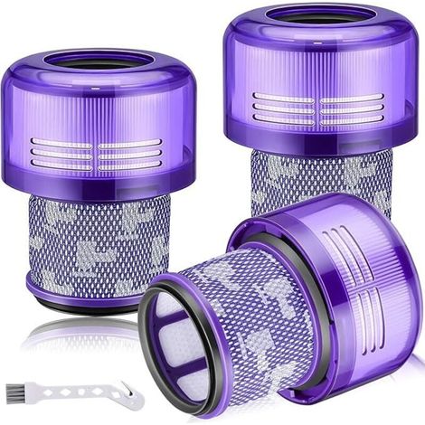 Lot de 3 filtres de rechange pour aspirateurs Dyson V11, V11 Animal, V11 Torque Drive, V11 Absolute, V11 Complete, V11 Extra, V11 Fluffy, V15 Detect (références : 970013-02 et 97001302) XXW (1/4)
