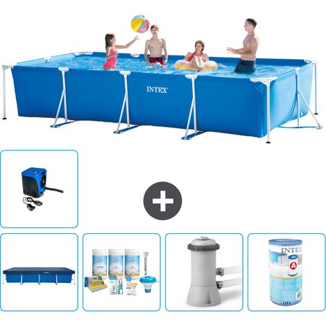 Intex Piscine Tubulaire Rectangulaire - 450x220x84 cm - 6-pièces S30260 (1/5)