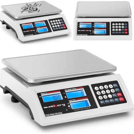 Balanza comercial con contador LCD RS232 de 30000 g / 0,5 g (1/5)