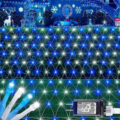Guirlande lumineuse extérieure à 192 LED. 8 modes d'éclairage. À brancher. Étanche. Idéale pour Noël. (1/5)