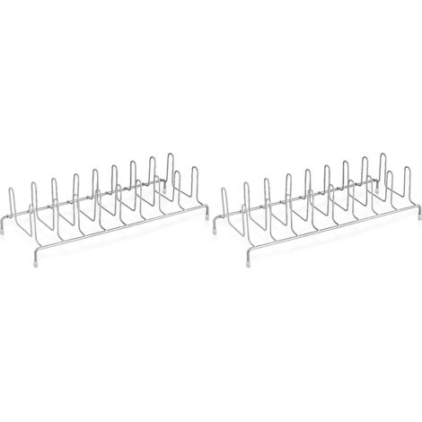 Lot de 2 Organisateur de Casseroles, Métal Robuste, Format Compact, Rangement Cuisine (1/5)