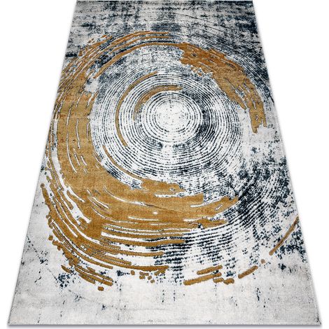 Alfombra EMERALD exclusivo 1024 glamour, elegante abstracción azul / oro blue 160x220 cm
