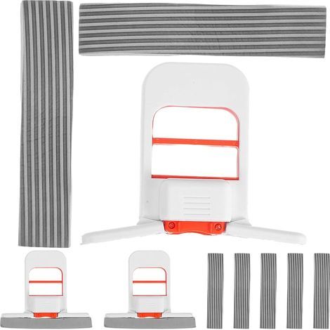 Mini Balai à Franges Autonettoyant Pliable avec 1 Éponge Ultra-Absorbante, Balai Portable pour Bureau Cuisine, Outil Compact pour Nettoyage Humide et Sec, Lot 3 9 Têtes de Rechange (1/5)