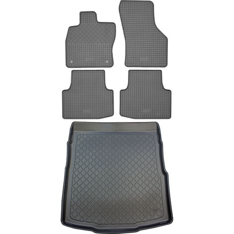 Set di tappetini in gomma per auto e tappetino per bagagliaio per Volkswagen Passat B8 berlina (4 porte) dal 12.2014: tappetini per auto e tappetino per bagagliaio. (1/5)