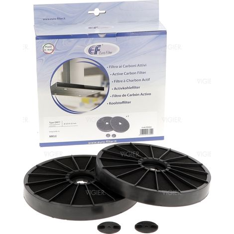 Lot de 2 filtres à charbons pour hotte Miele DKF7-1 4965503 FKS802 Eurofilter (1/5)