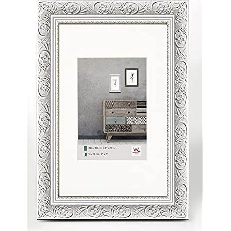 Walther Barock Cornice Portafoto 30x40cm in Legno Bianco CR040W (1/4)