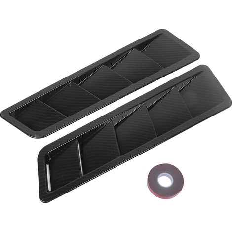 Capot de voiture entrée d'air panneau persienne ABS moteur refroidissement couvercle garniture accessoire fibre de carbone (1/5)