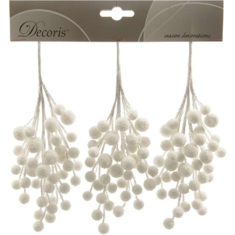 Kaemingk Decorazioni Natalizie - Bacche Innevate - 15 cm (1/3)