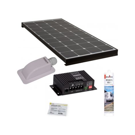 Pack ANTARION BLACK BOOSTER Panneau Solaire 140W + Régulateur solaire MPPT10 (1/2)