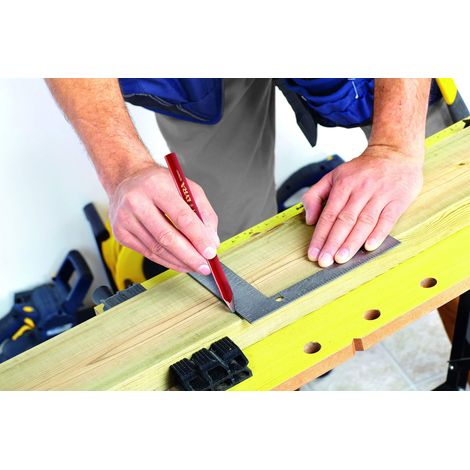 LYRA L4332111 - Matita da carpentiere ovale 333®, lunghezza 24 cm, matita professionale, ideale per marcatori su legno, 12 pezzi, appuntita