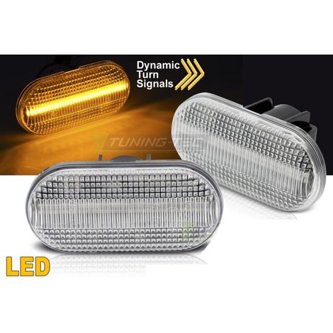 Paire Clignotant Repetiteur Renault Clio 2 1998 a 2001 Chrome Led Dyn-34597613 (1/3)