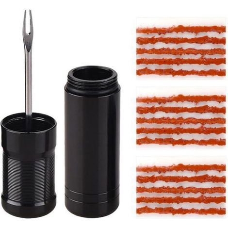 Kit Réparation Tubeless - Bandes Caoutchouc Vulcanisé + Outil Perçage - Pour Vélo Route et VTT Sans Chambre à Air - 10 Pièces (1/5)