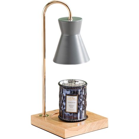 1 Lampe à cire, design élégant, effet marbre, minuterie, variateur, aromathérapie, salon (1/5)