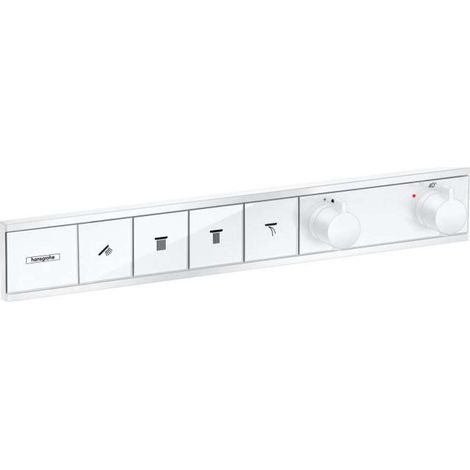 Hansgrohe RainSelect - Grifo empotrado para 4 aparatos, blanco mate 15382700 (1/4)