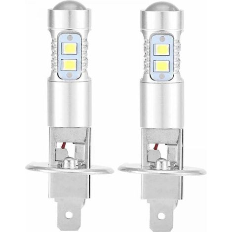 Headlight bulbs, 2 pieces H1 6000K super white 100W LED headlight bulb kit low beam YMYNY (1/4)