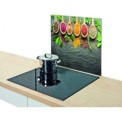 Zeller Pannello di protezione in vetro temperato trasparente 56x50 cm