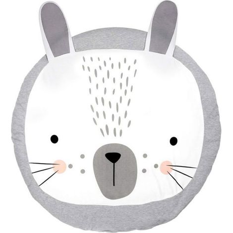 Tapis d'éveil en coton pour bébé grand doux et rembourré dimensions 90 x 90 cm pour aires de jeu sécurisées (1/5)