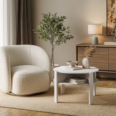 Couchtisch Elova, Weiß, 75 x 46 cm, Vicco (1/5)