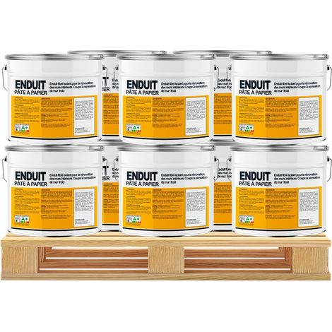 Pâte à papier à base de fibres naturelles, enduit décoratif intérieur, thermo-isolant, correcteur acoustique ECRAN77 f3f3f3 10 x 15 Kg (1/3)