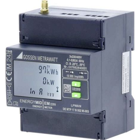 Gossen Metrawatt EM2289 U2289-V039 Drehstromzähler   80 A MID-konform: Ja  1 St.