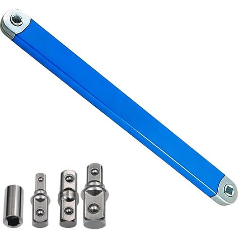 Chiave a cricchetto con prolunga da 3/8" - Chiave a braccio lungo - Prolunga per bussola ad alte prestazioni - Per riparazioni di auto, camion, moto, meccanici amatoriali, garage e officine. (1/5)