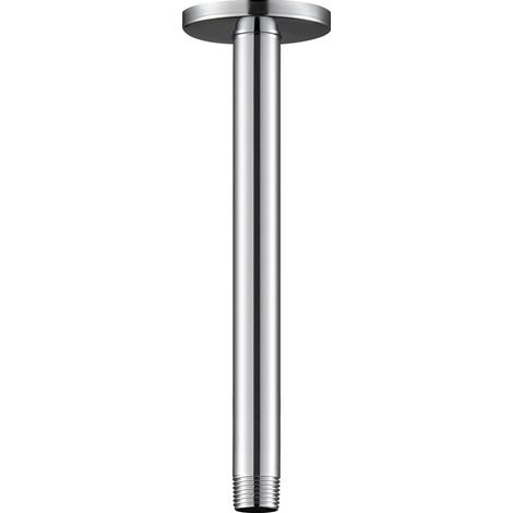 Brazo de ducha CSPARKV con brazo de ducha universal de 30 cm para montaje en techo, para cabezal de ducha fijo y cabezal de ducha de lluvia, cromado (1/4)