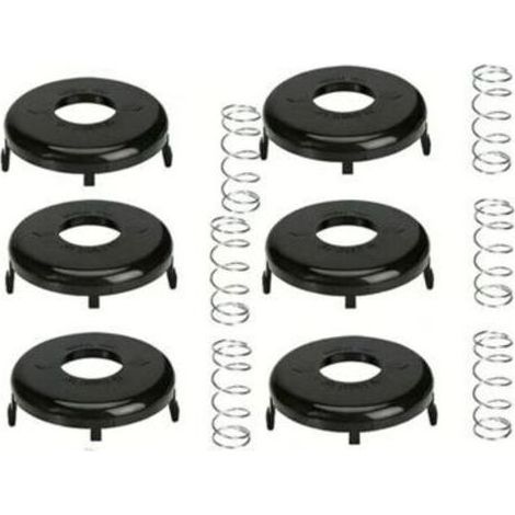 FENOPLASTICALot de 6 cache-bobines de débroussailleuse, cache-bobine pour Toro 88175&73-8200&73-8220, Ressort et capuchon (1/4)