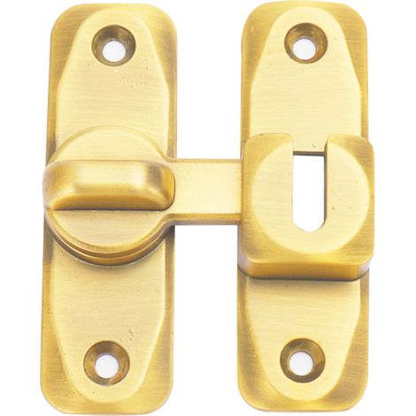 Verrou antivol pour porte, verrou pour porte coulissante, verrou pour armoire (doré) (1/5)
