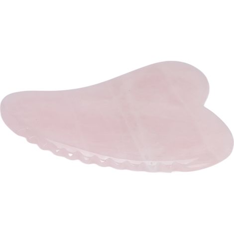 Outil de Gua Sha en Quartz Rose pour Détente Musculaire et Bien-être Corporel (1/5)