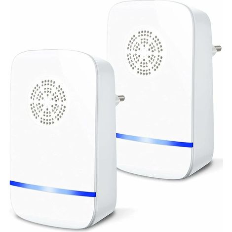 EASYCOMFORT Répulsif Ultrasons, Repulsif Moustique, Repulsif Anti Mouches Electrique Appareil Répulsif Souris Interieur,(2 Pack) (1/5)