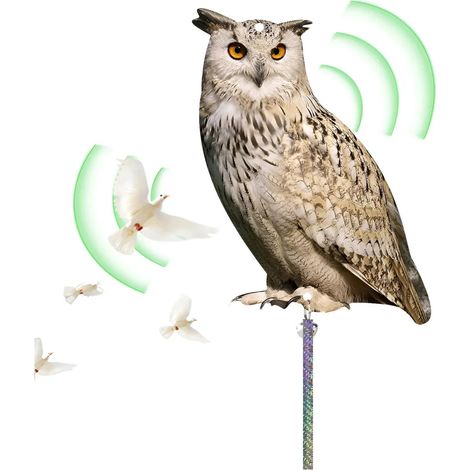 Faux pouvantail hibou avec pointes rflchissantes (1/5)