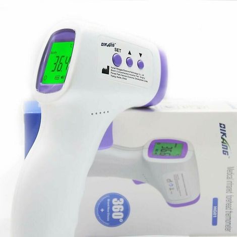 Thermometre Infrarouge Sans Contact - Pour Frontal Et Objets - Précision ±0,5 °C - Affichage LCD - Convient Adultes Et Bébés - 1 Pièce (1/5)