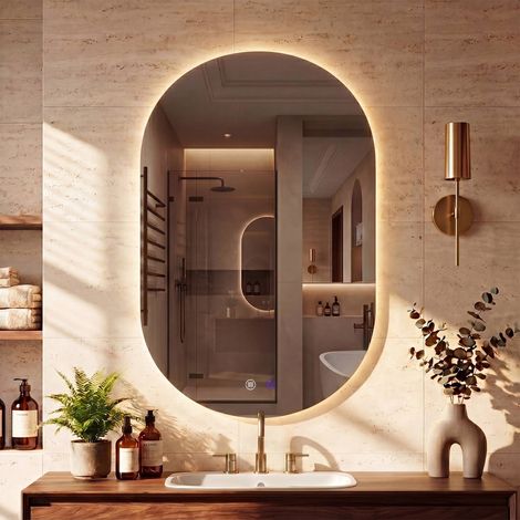 Miroir de salle de bain Barbora 80x50 cm