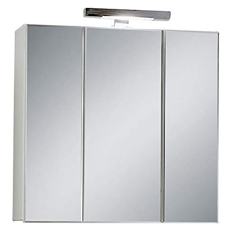 13Casa - Ibis B3 - Specchio contenitore. Dim: 70x19x69 h cm. Col: Bianco. Mat: Nobilitato. (1/4)