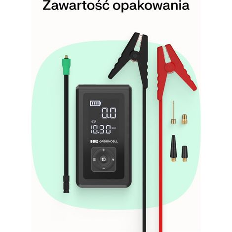 Power bank/booster/pompa a celle verdi 8000 mAh 1000 A (1/4)