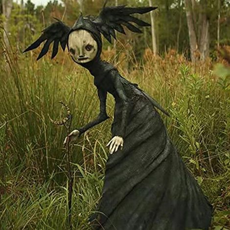 Statue de Sorcière en Résine Brillante, Décor d'Halloween Effrayant pour Salon et Jardin