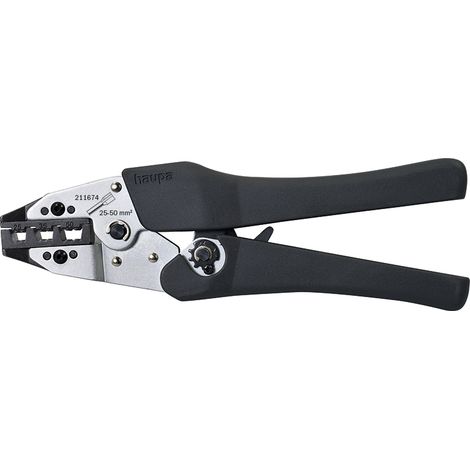 Alicates Haupa 25 50 mm² plateado ergonómico